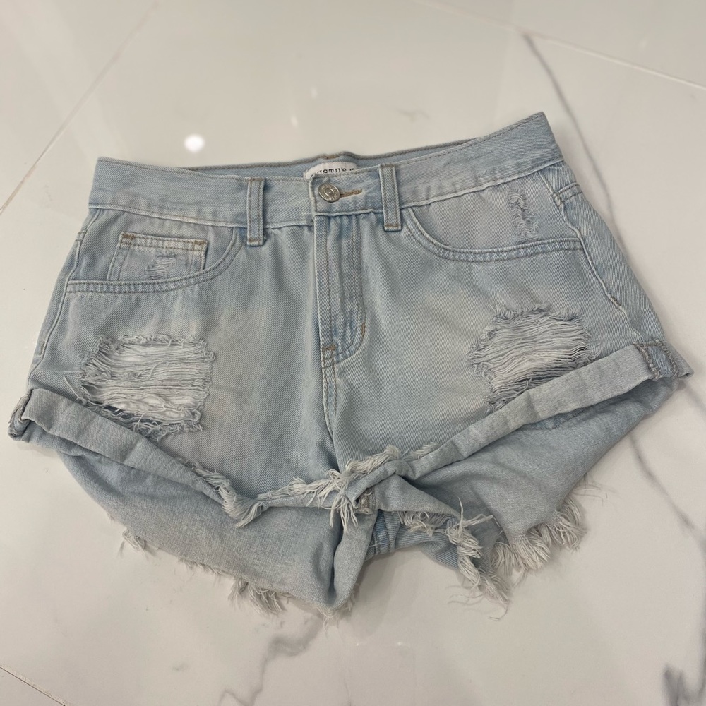 Denim shorts